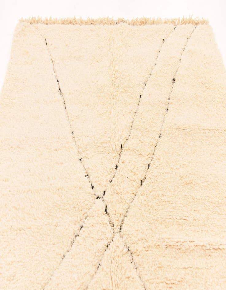 Detail image of  5' 4 x 8' 4  Hand Knotted Moroccan Wool Rug