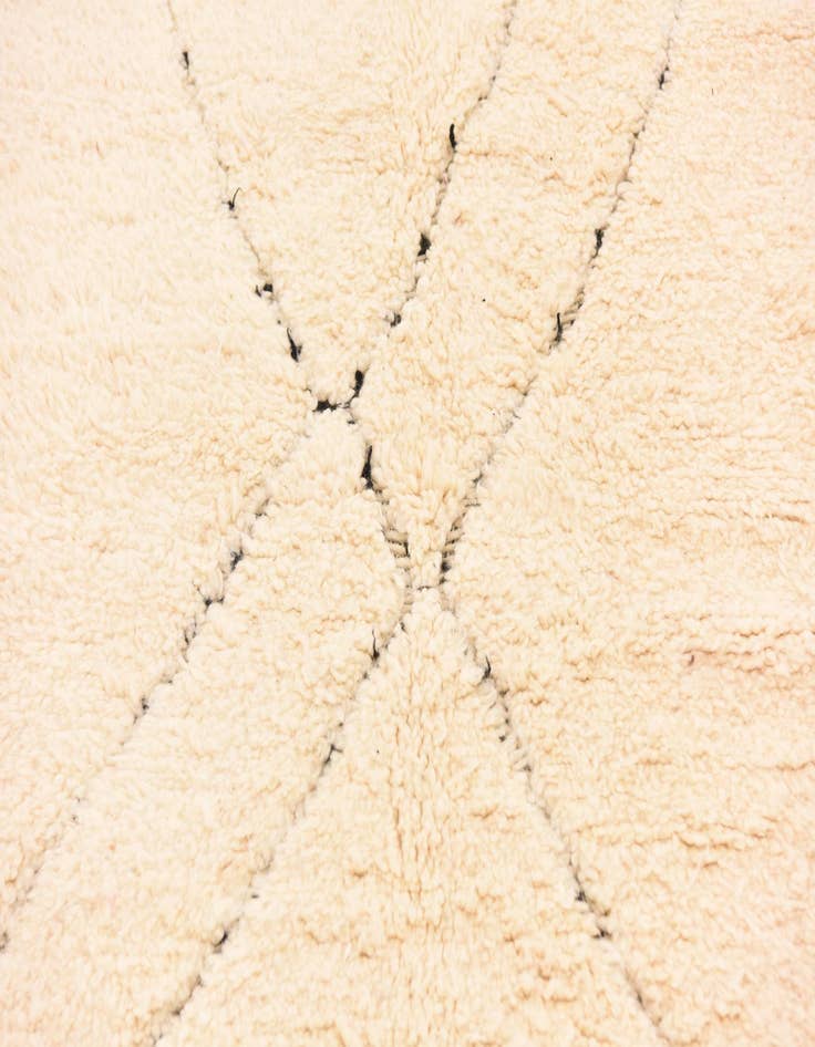 Detail image of  5' 4 x 8' 4  Hand Knotted Moroccan Wool Rug