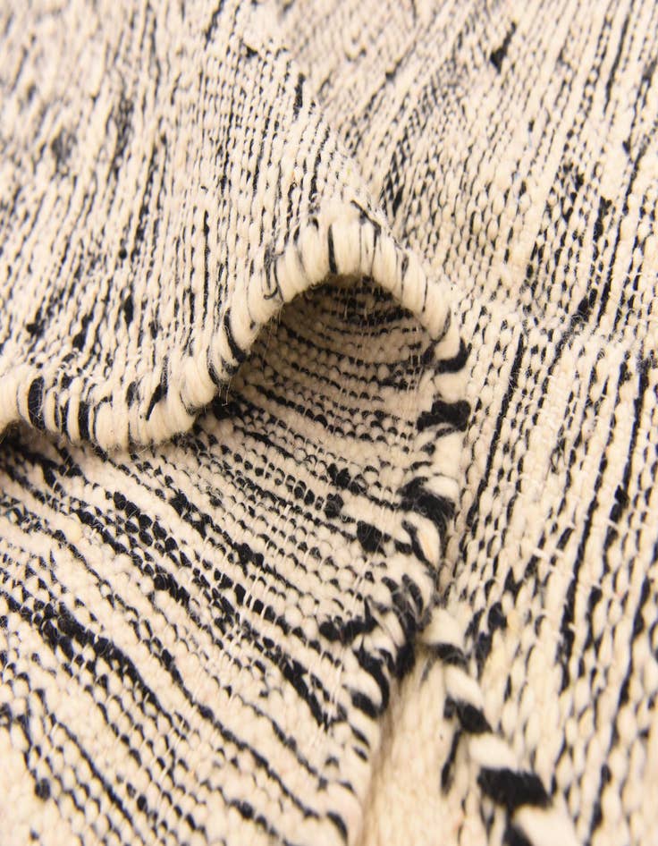 Detail image of  6' 3 x 10'  Hand Knotted Moroccan Wool Rug