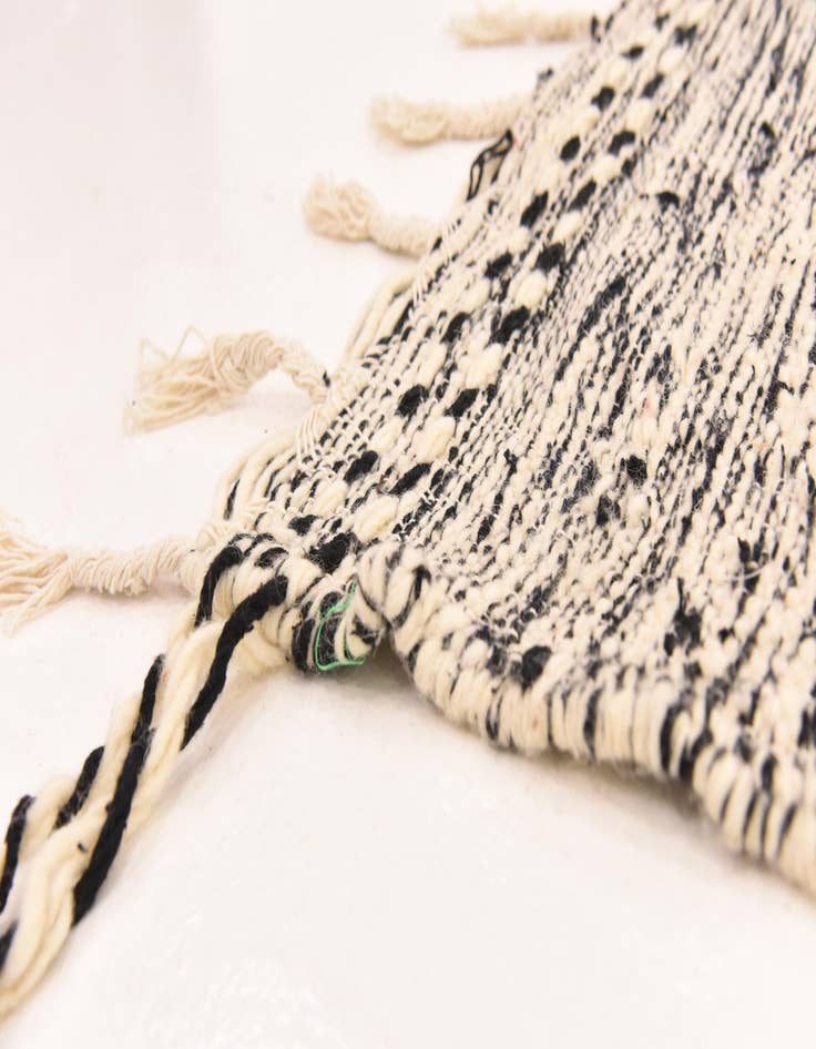 Detail image of  6' 3 x 10'  Hand Knotted Moroccan Wool Rug