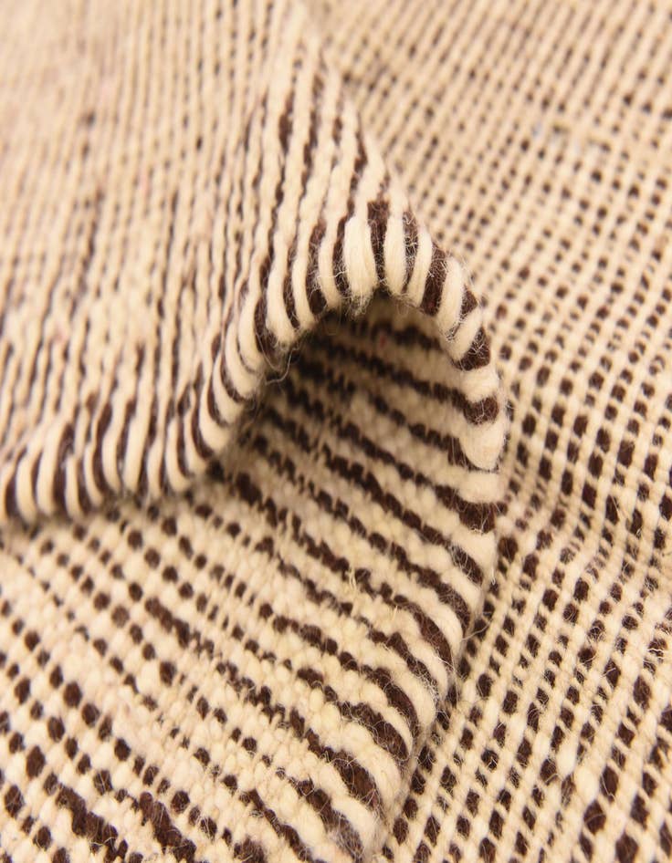 Detail image of  4' 11 x 7'  Hand Knotted Moroccan Wool Rug