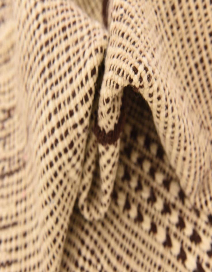 Detail image of  4' 11 x 7'  Hand Knotted Moroccan Wool Rug