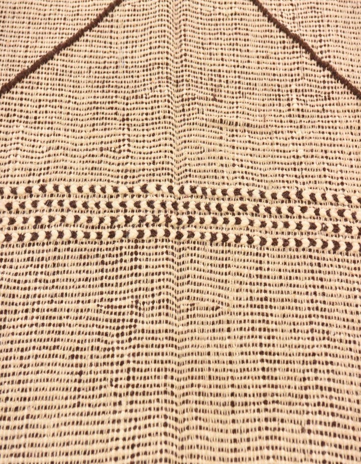 Detail image of  4' 11 x 7'  Hand Knotted Moroccan Wool Rug