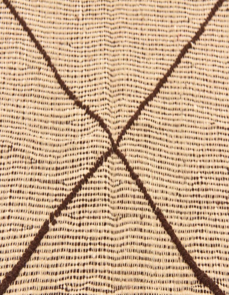 Detail image of  4' 11 x 7'  Hand Knotted Moroccan Wool Rug