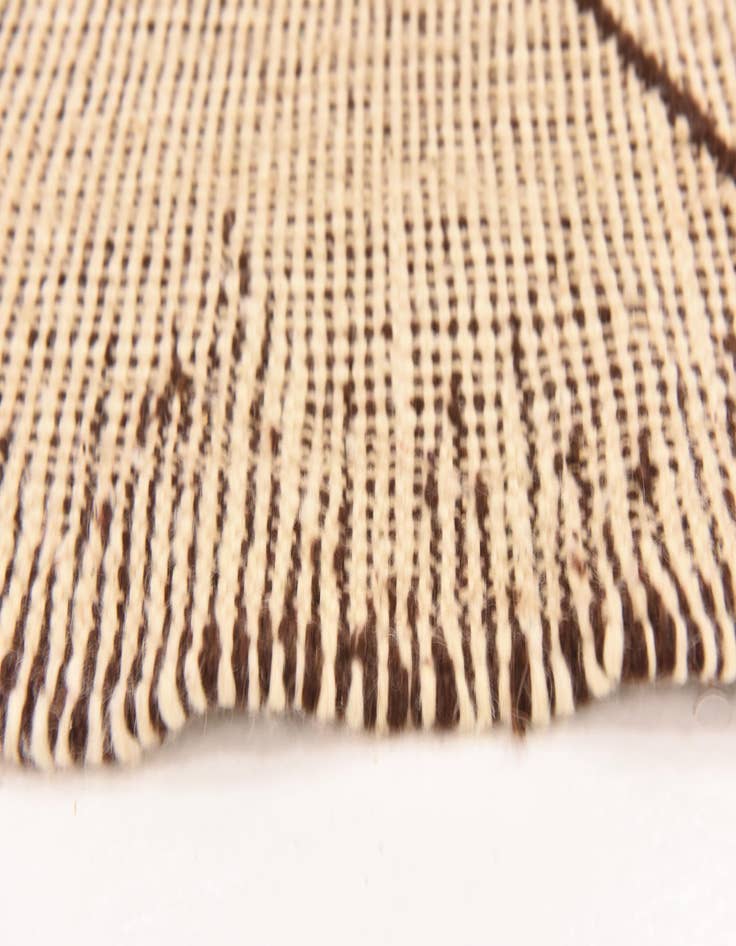 Detail image of  4' 11 x 7'  Hand Knotted Moroccan Wool Rug