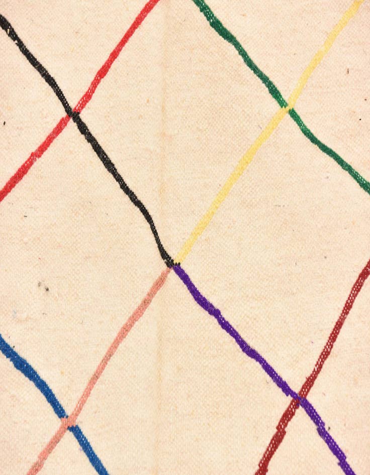 Detail image of  4' 7 x 7' 9  Hand Knotted Moroccan Wool Rug