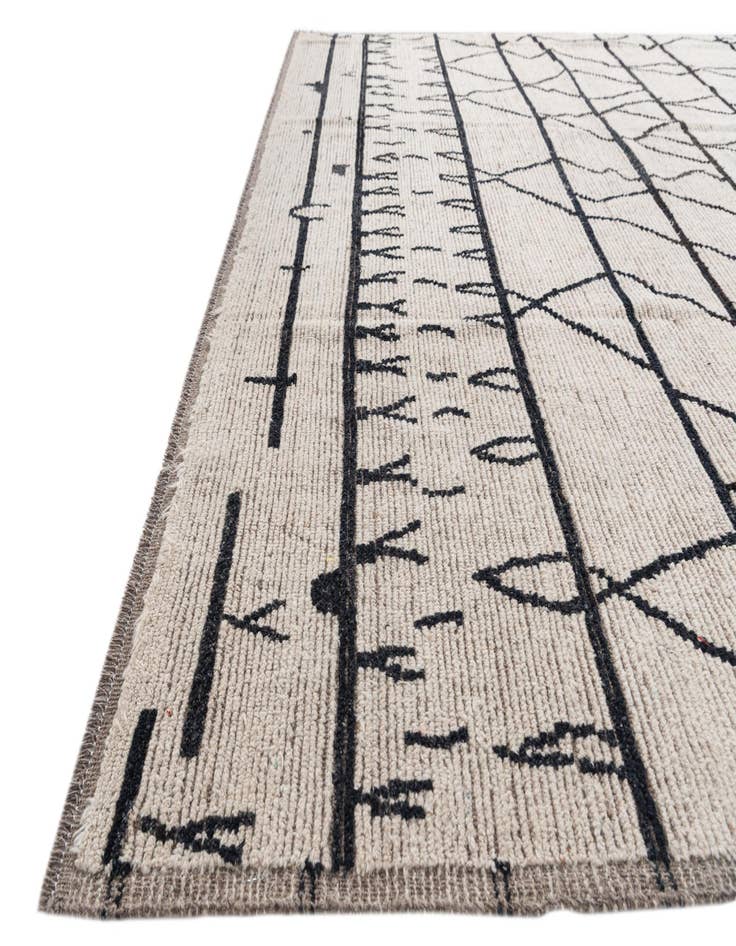 Detail image of  9' 3 x 11' 8  Hand Knotted Moroccan Wool Rug
