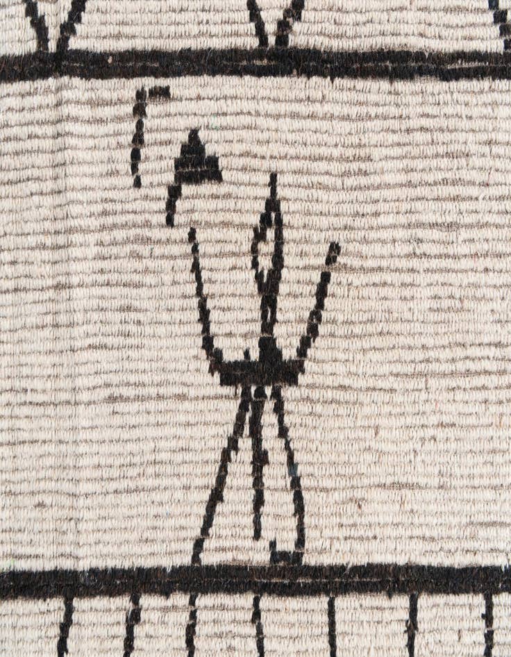 Detail image of  9' 3 x 11' 8  Hand Knotted Moroccan Wool Rug