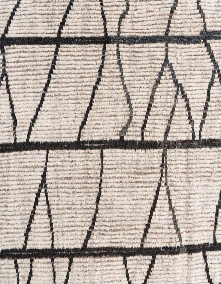 Detail image of  9' 3 x 11' 8  Hand Knotted Moroccan Wool Rug