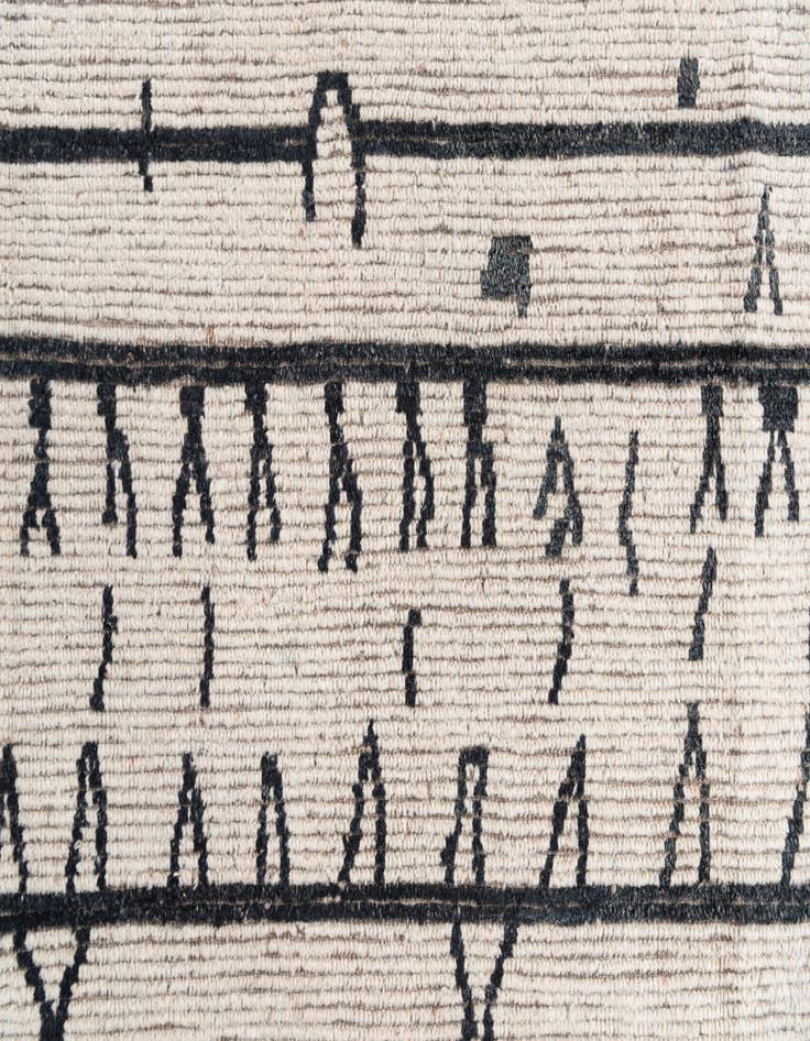 Detail image of  9' 3 x 11' 8  Hand Knotted Moroccan Wool Rug