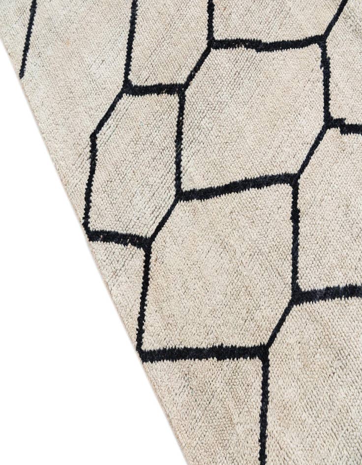 Detail image of  8' x 9' 8  Hand Knotted Moroccan Wool Rug