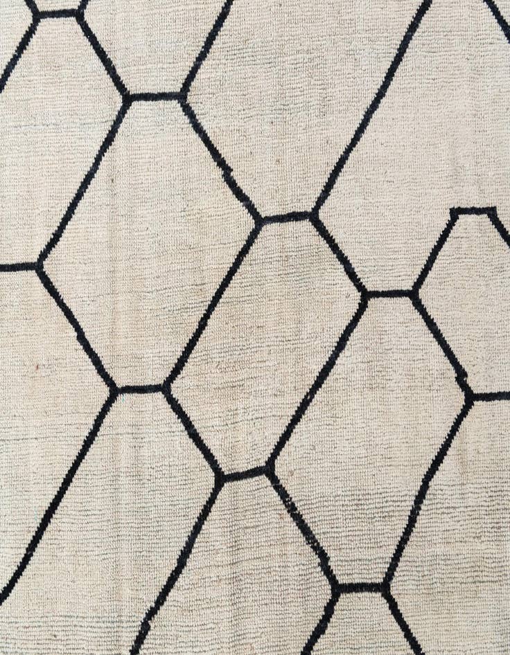 Detail image of  8' x 9' 8  Hand Knotted Moroccan Wool Rug