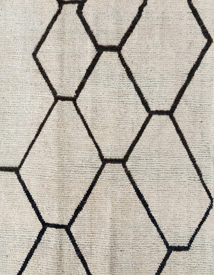 Detail image of  8' x 9' 8  Hand Knotted Moroccan Wool Rug