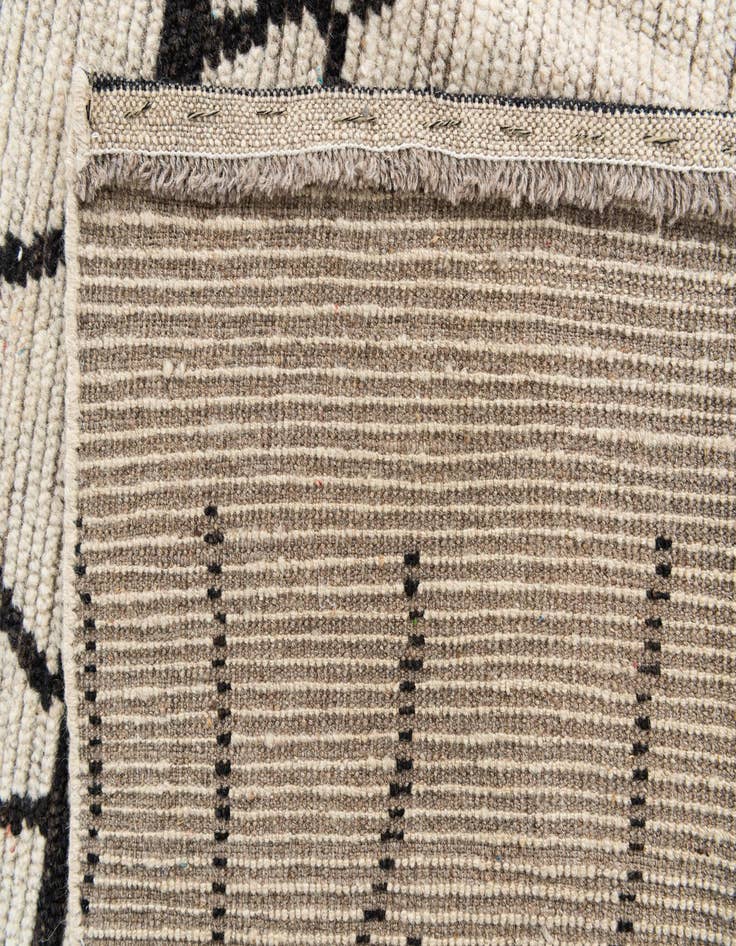 Detail image of  9' x 11'  Hand Knotted Moroccan Wool Rug