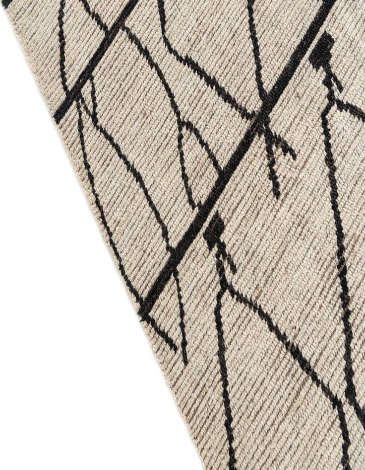 Detail image of  9' x 11'  Hand Knotted Moroccan Wool Rug