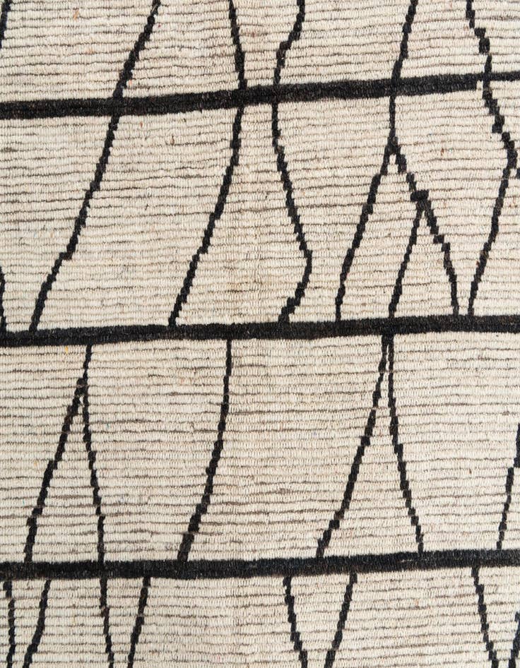 Detail image of  9' x 11'  Hand Knotted Moroccan Wool Rug