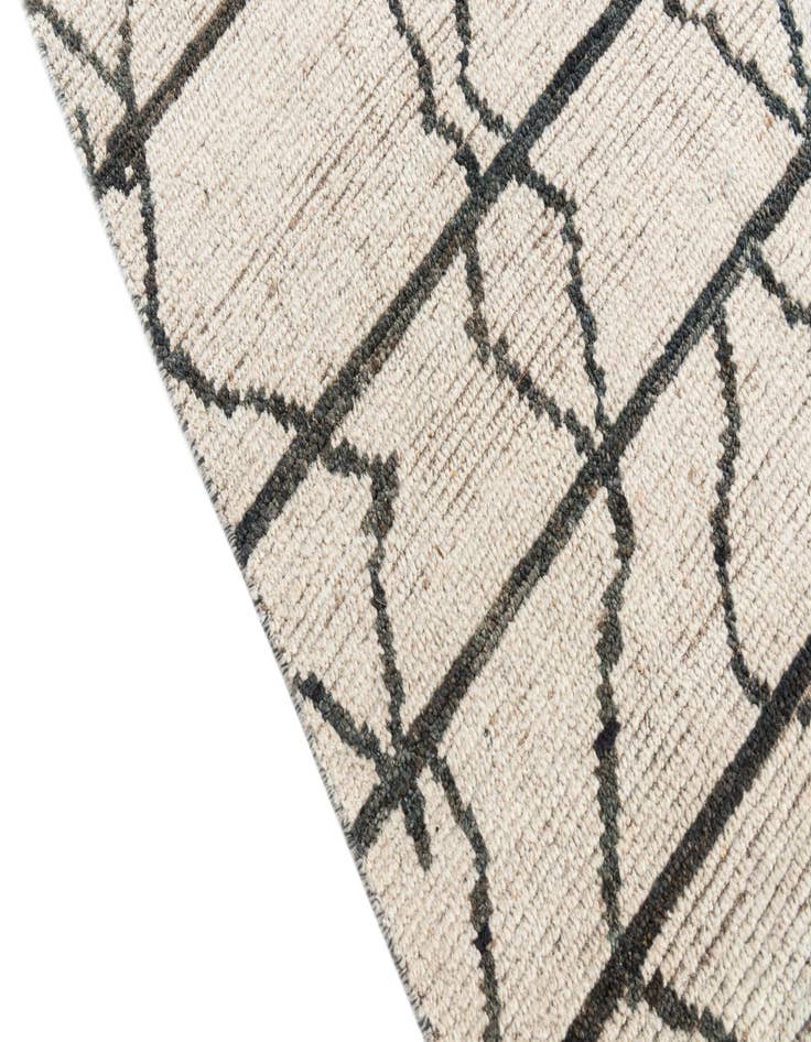 Detail image of  7' 8 x 10'  Hand Knotted Moroccan Wool Rug