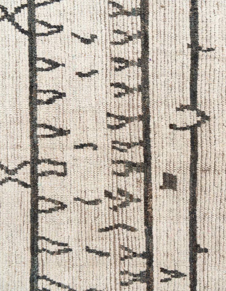 Detail image of  7' 8 x 10'  Hand Knotted Moroccan Wool Rug