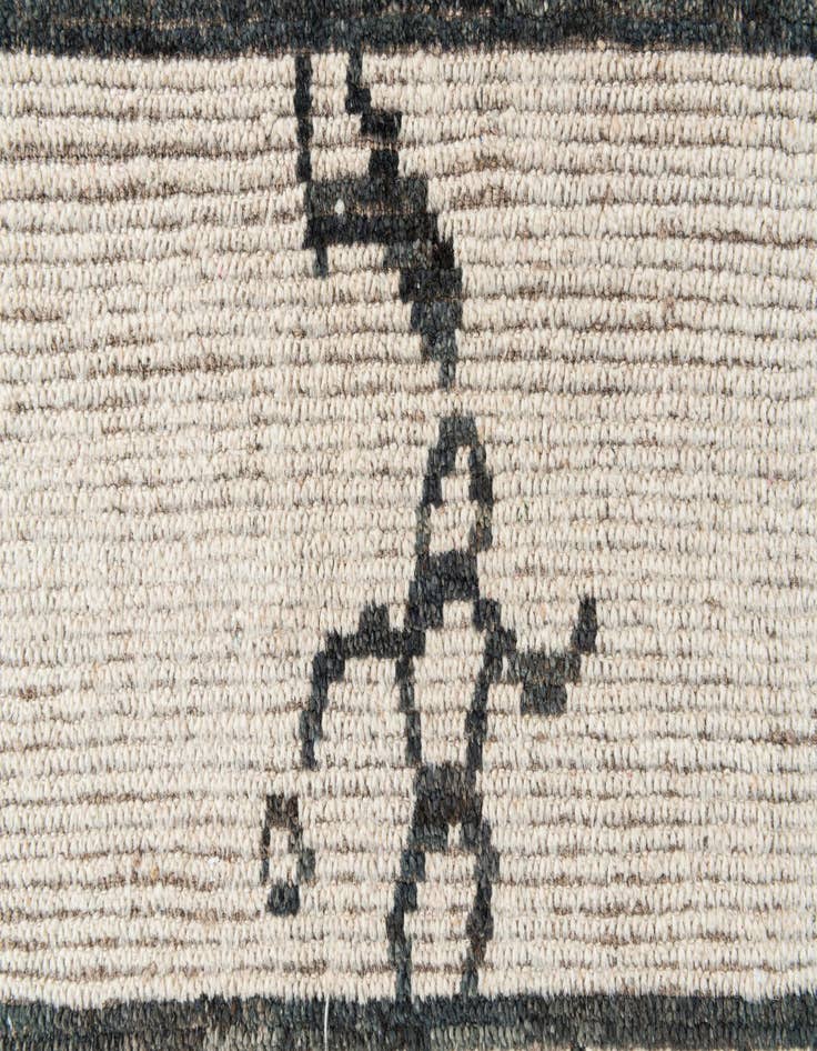 Detail image of  7' 8 x 10'  Hand Knotted Moroccan Wool Rug