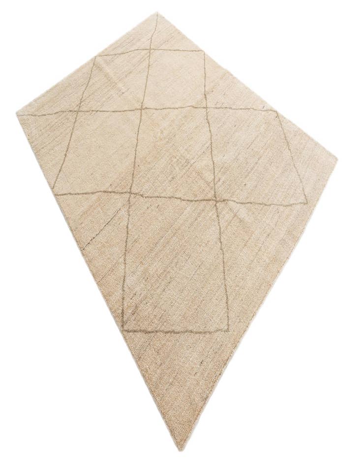 Detail image of  5' x 6' 6  Hand Knotted Moroccan Wool Rug