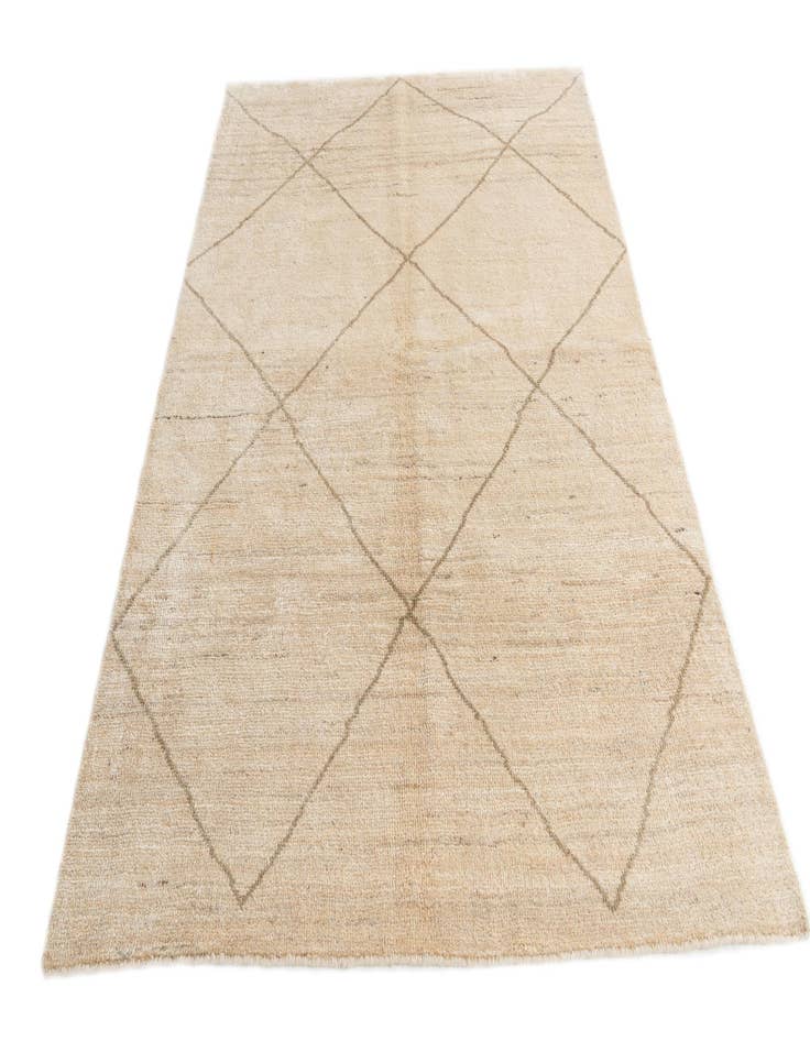 Detail image of  5' x 6' 6  Hand Knotted Moroccan Wool Rug