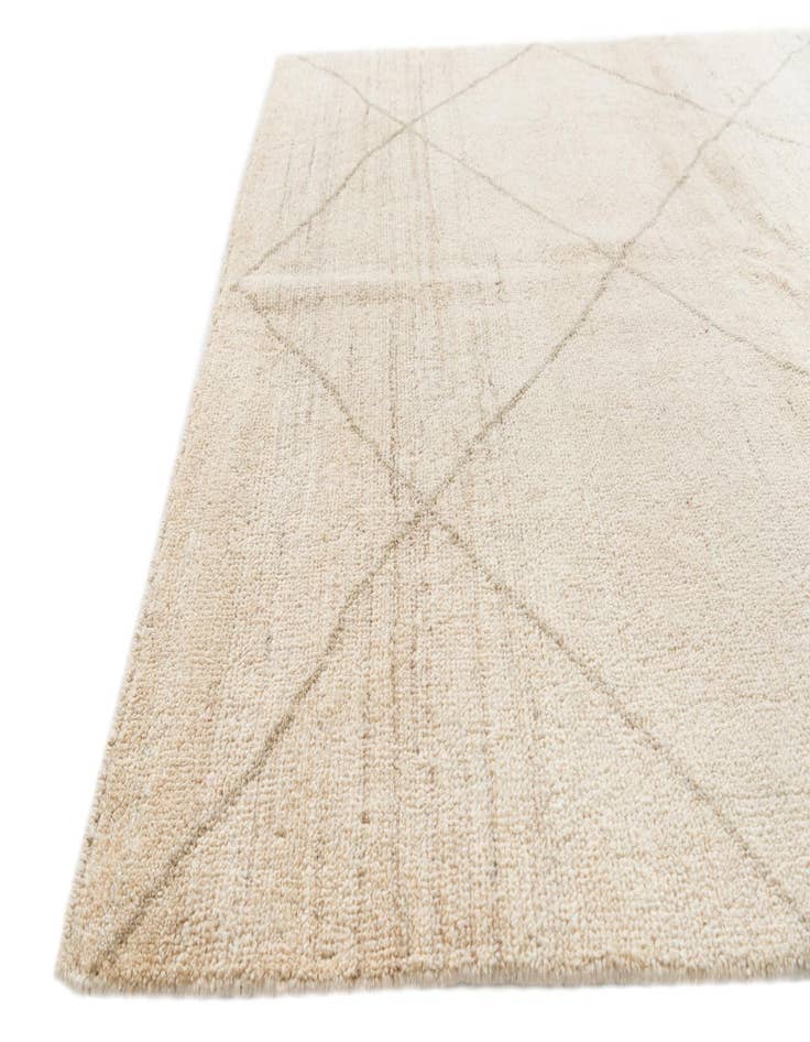 Detail image of  5' x 6' 6  Hand Knotted Moroccan Wool Rug