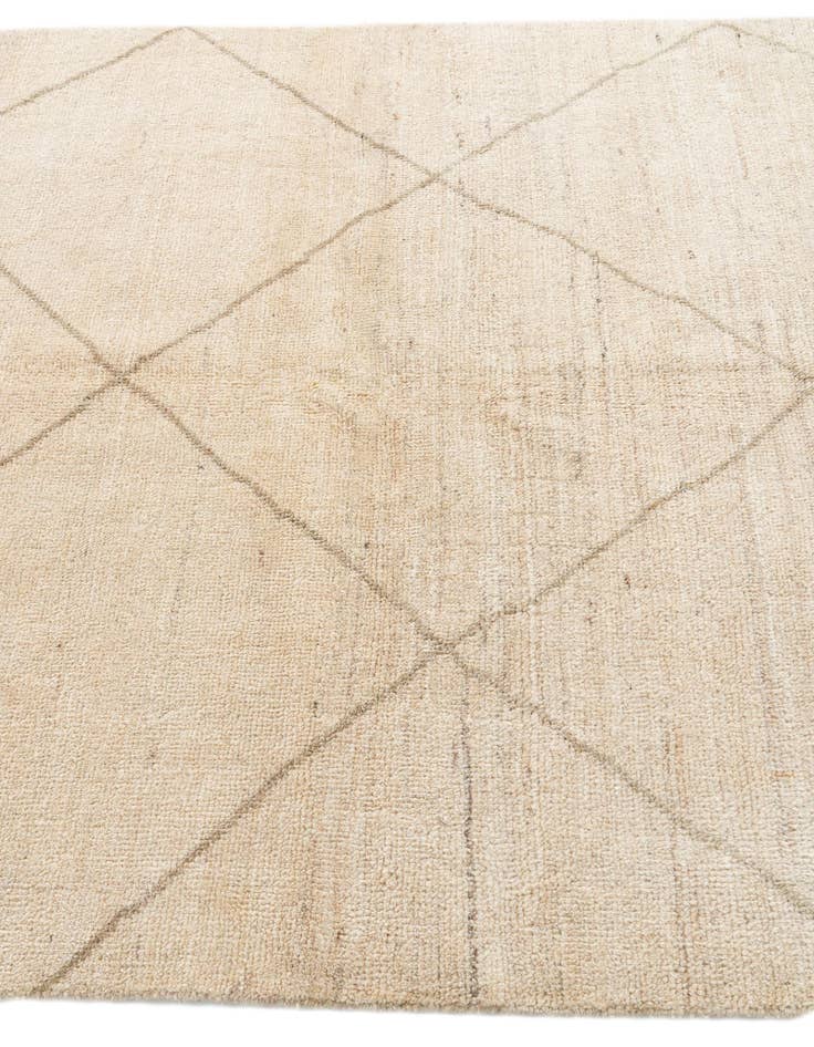 Detail image of  5' x 6' 6  Hand Knotted Moroccan Wool Rug