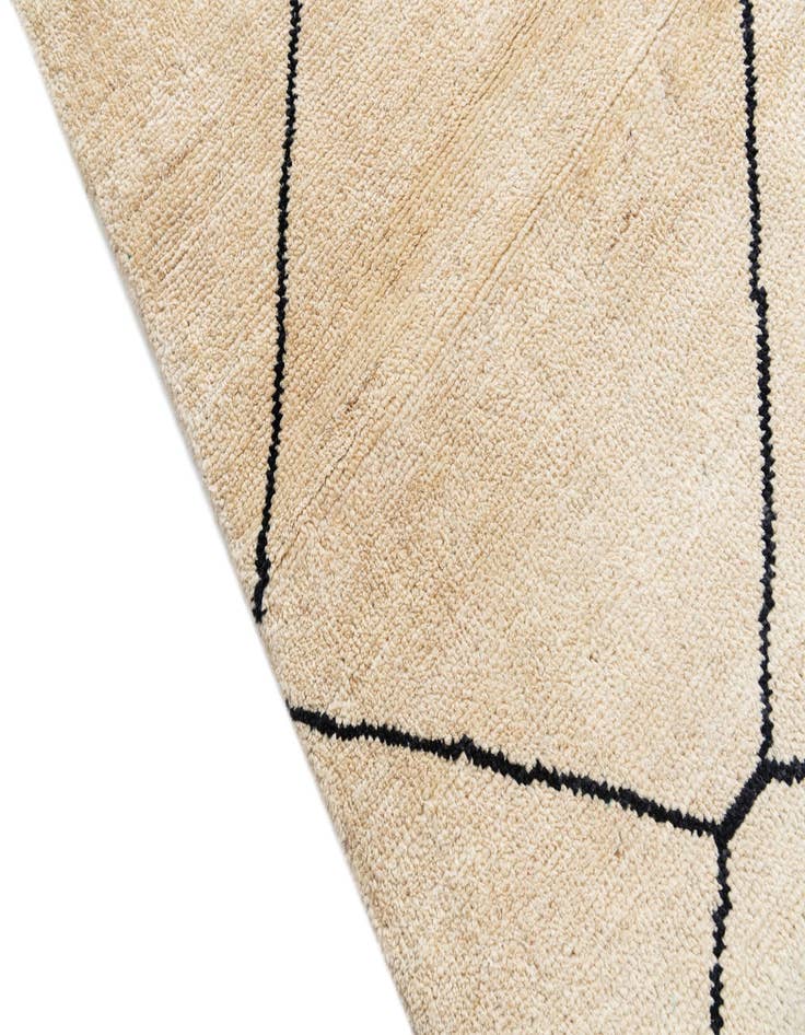 Detail image of  5' 5 x 8'  Hand Knotted Moroccan Wool Rug