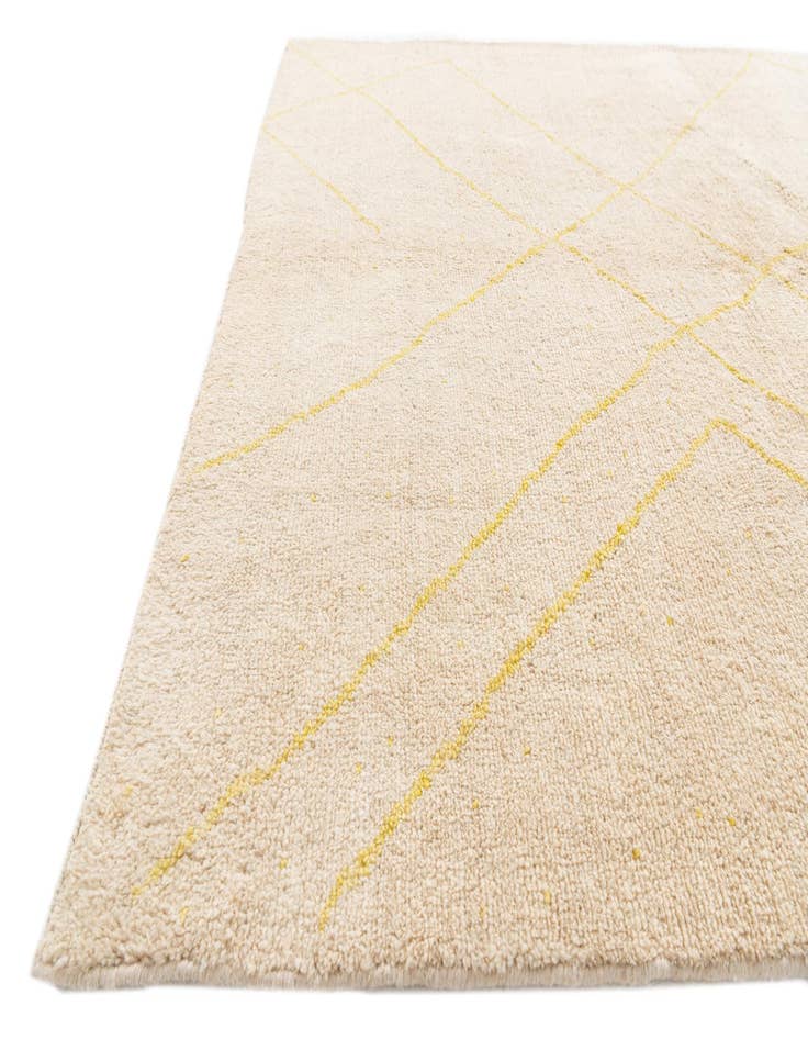 Detail image of  5' 7 x 7' 9  Hand Knotted Moroccan Wool Rug