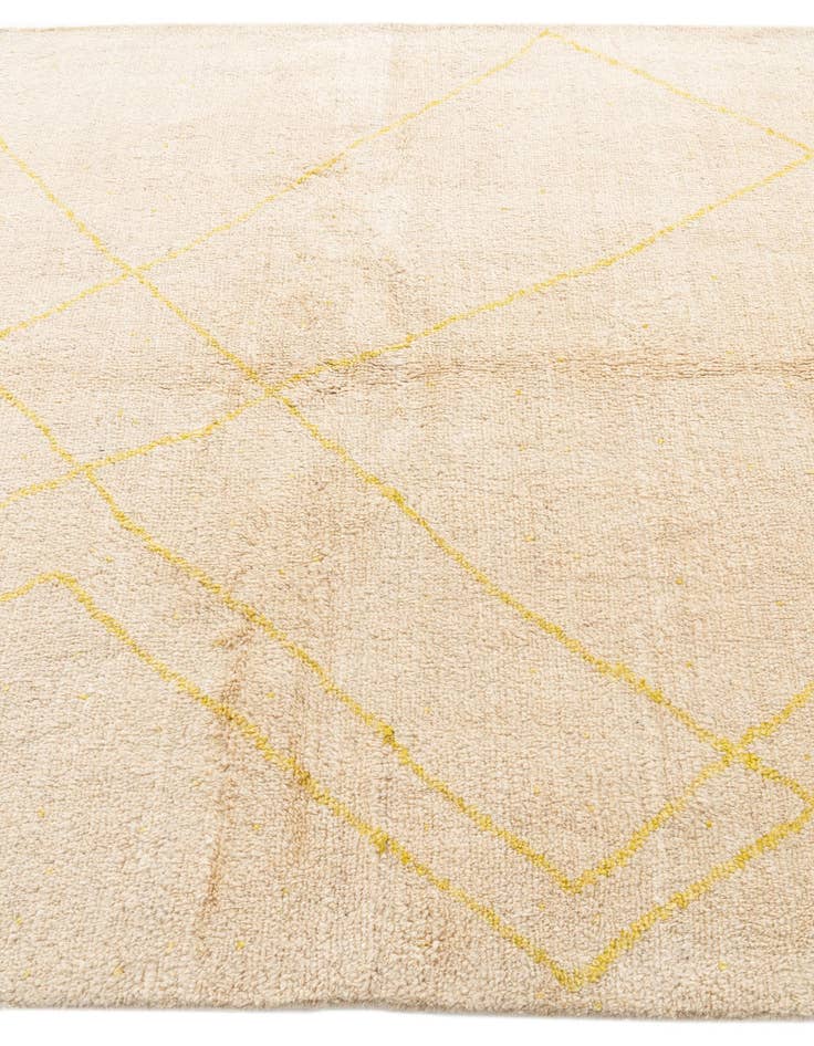 Detail image of  5' 7 x 7' 9  Hand Knotted Moroccan Wool Rug