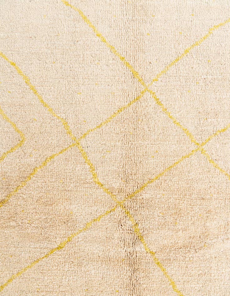 Detail image of  5' 7 x 7' 9  Hand Knotted Moroccan Wool Rug