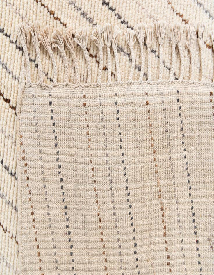 Detail image of  8' x 9' 10  Hand Knotted Moroccan Wool Rug