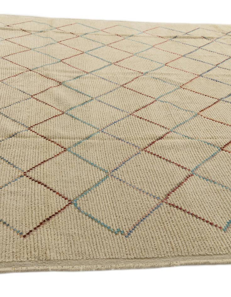 Detail image of  9' 6 x 13'  Hand Knotted Moroccan Wool Rug