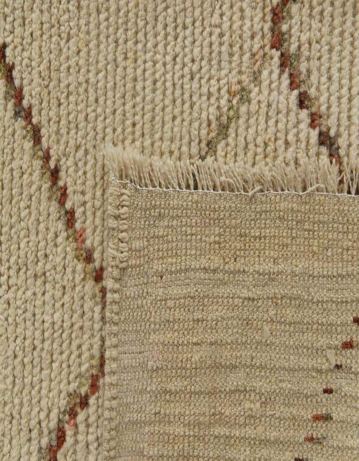 Detail image of  9' 6 x 13'  Hand Knotted Moroccan Wool Rug