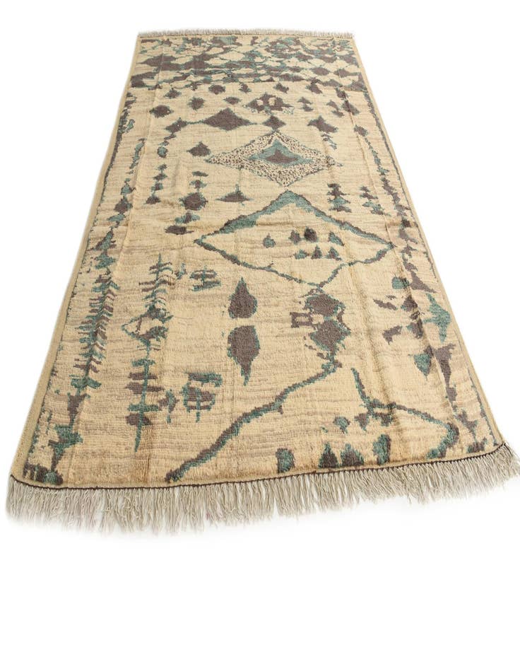 Detail image of  8' x 10' 5  Hand Knotted Moroccan Wool Rug