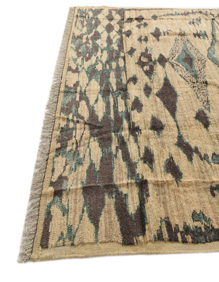 Detail image of  8' x 10' 5  Hand Knotted Moroccan Wool Rug
