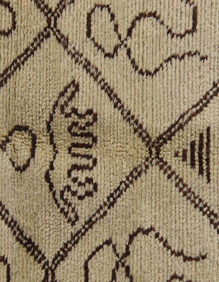 Detail image of  4' 1 x 6' 4  Hand Knotted Moroccan Wool Rug