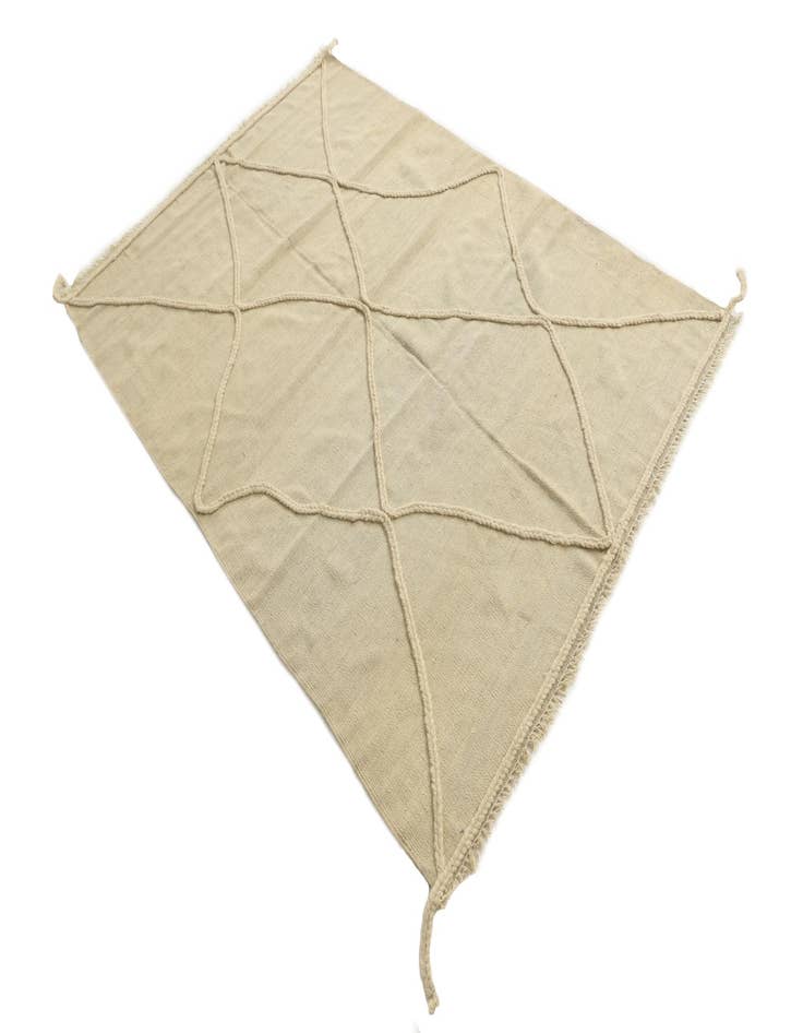 Detail image of  4' 10 x 6' 10  Hand Woven Moroccan Wool Rug