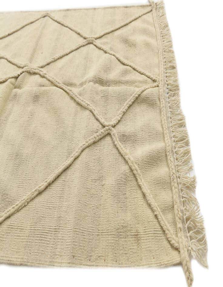 Detail image of  3' 6 x 5'  Hand Woven Moroccan Wool Rug