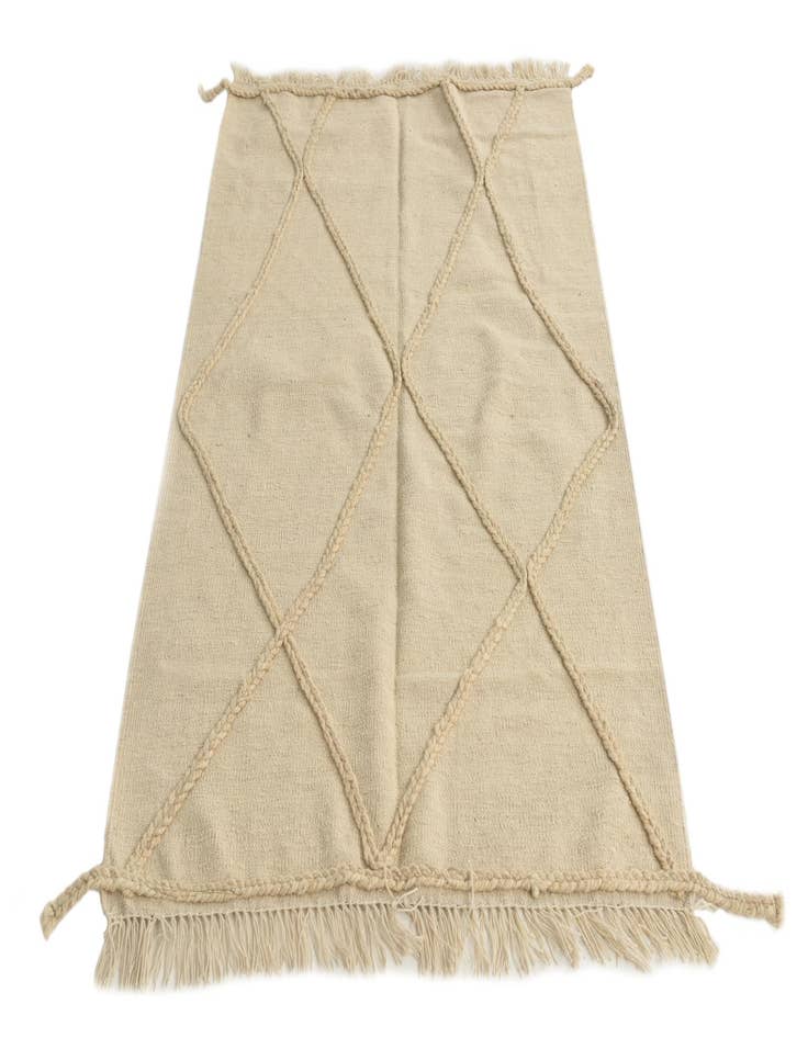 Detail image of  3' 4 x 5'  Hand Woven Moroccan Wool Rug