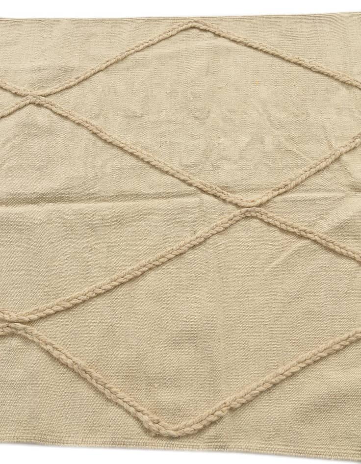 Detail image of  3' 5 x 5'  Hand Woven Moroccan Wool Rug