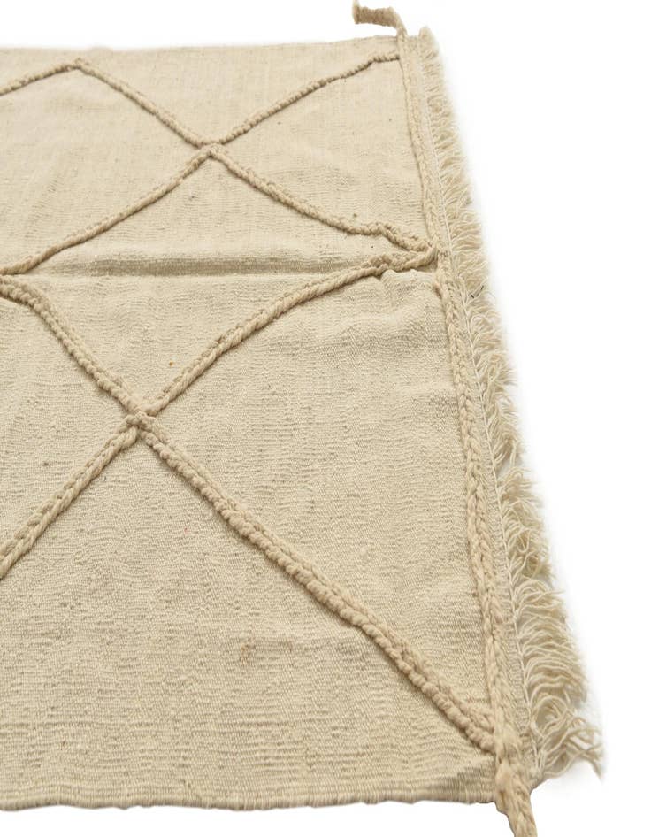 Detail image of  3' 8 x 4' 10  Hand Woven Moroccan Wool Rug