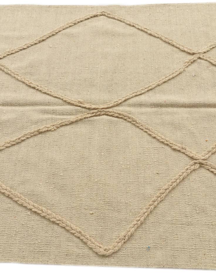 Detail image of  3' 8 x 4' 10  Hand Woven Moroccan Wool Rug