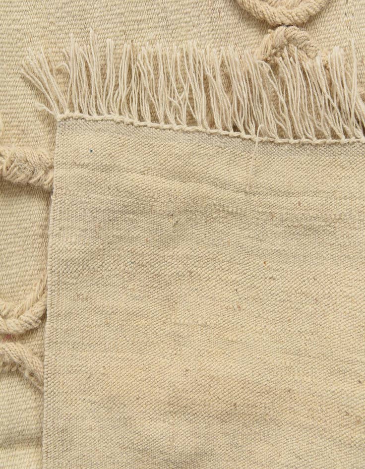 Detail image of  3' 6 x 5'  Hand Knotted Moroccan Wool Rug