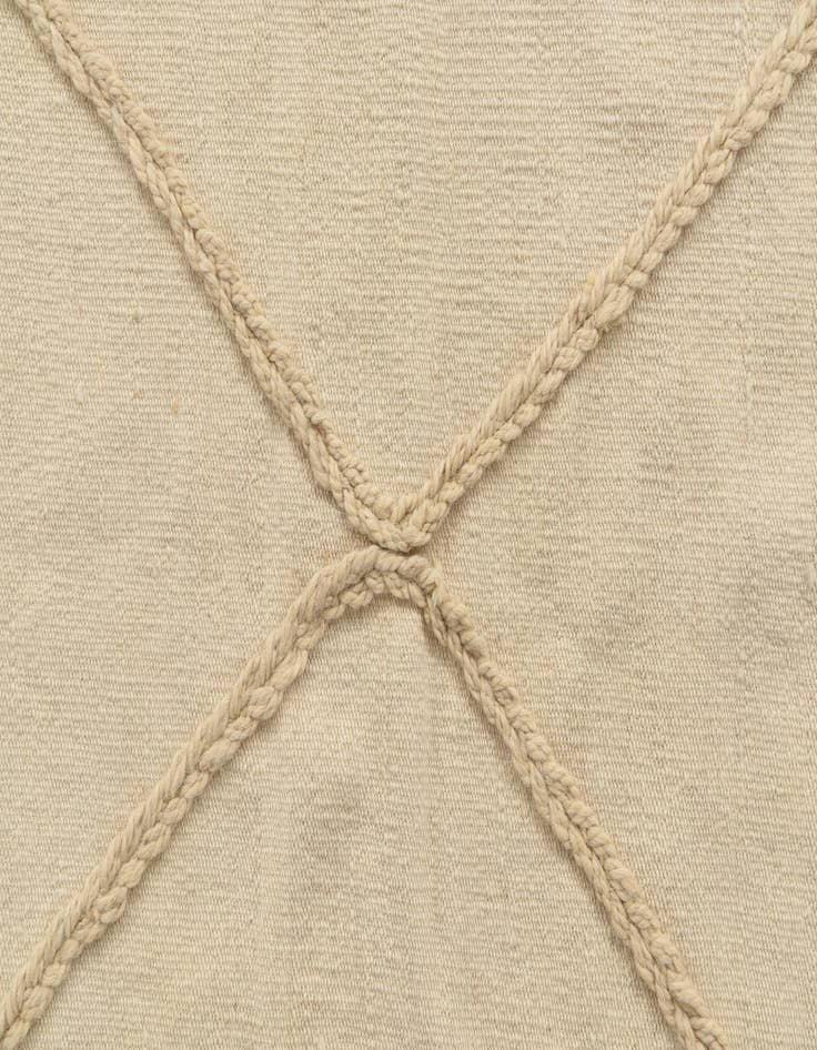 Detail image of  3' 5 x 4' 6  Hand Knotted Moroccan Wool Rug