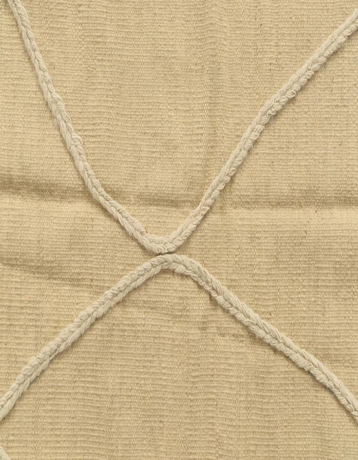 Detail image of  3' 5 x 5'  Hand Knotted Moroccan Wool Rug