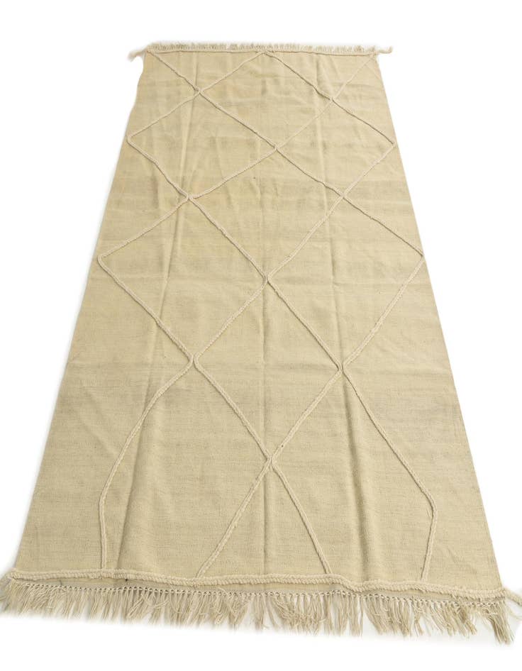 Detail image of  5' 10 x 7' 10  Hand Knotted Moroccan Wool Rug