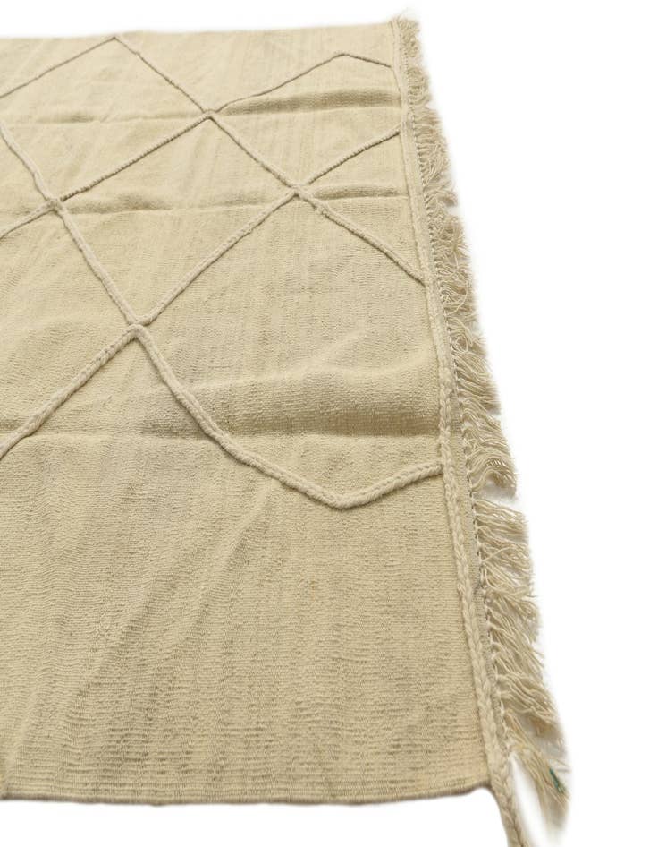 Detail image of  5' 10 x 7' 10  Hand Knotted Moroccan Wool Rug