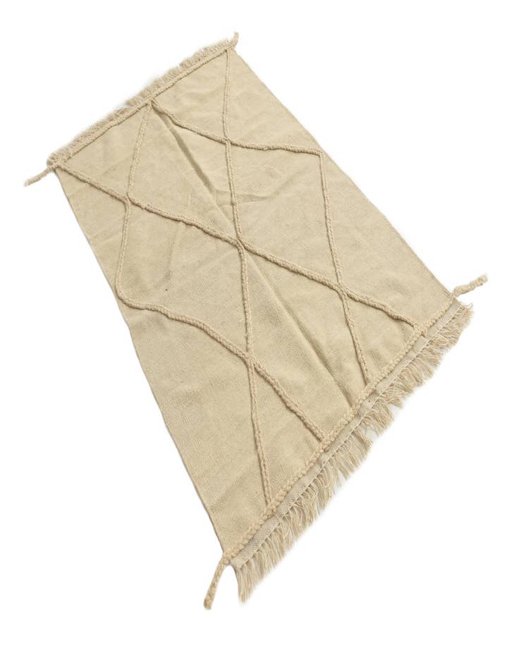 Detail image of  3' 3 x 5' 2  Hand Knotted Moroccan Wool Rug