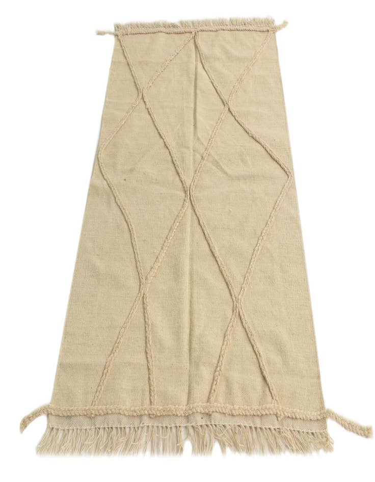 Detail image of  3' 3 x 5' 2  Hand Knotted Moroccan Wool Rug